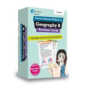 Pearson REVISE Edexcel GCSE Geography B Revision Cards (with free online Revision Guide) - 2023 and 2024 exams
