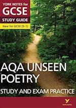 AQA English Literature Unseen Poetry Study and Exam Practice: York Notes for GCSE everything you need to catch up, study and prepare for and 2023 and 2024 exams and assessments