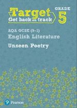 Target Grade 5 Unseen Poetry AQA GCSE (9-1) Eng Lit Workbook
