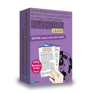 Pearson REVISE Edexcel GCSE History Crime and Punishment in Britain: Revision Cards incl. online revision and quizzes - for 2025 and 2026 exams