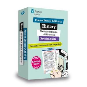 Pearson REVISE Edexcel GCSE History Medicine in Britain Revision Cards (with free online Revision Guide and Workbook) - 2023 and 2024 exams