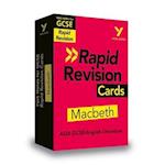 York Notes for AQA GCSE Rapid Revision Cards: Macbeth catch up, revise and be ready for and 2023 and 2024 exams and assessments