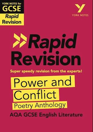 York Notes for AQA GCSE (9-1) Rapid Revision Guide: Power and Conflict AQA Poetry Anthology - catch up, revise and be ready for the 2025 and 2026 exams