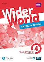 Wider World American Edition 4 Teacher's Book with PEP Pack