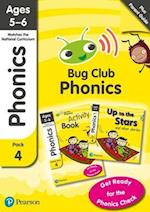 Phonics - Learn at Home Pack 4 (Bug Club), Phonics Sets 10-12 for ages 5-6 (Six stories + Parent Guide + Activity Book)