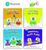 Learn to Read at Home with Bug Club Phonics Alphablocks: Phase 2 - Reception Term 1 (4 fiction books) Pack B