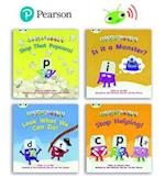 Learn to Read at Home with Bug Club Phonics Alphablocks: Phase 3/4 - Reception term 2 and 3 (4 fiction books) Pack B