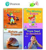 Learn to Read at Home with Bug Club Phonics: Phase 1 - Early Years and Reception (2 fiction and 2 non-fiction books)