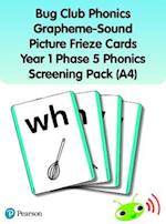 Bug Club Phonics Grapheme-Sound Picture Frieze Cards Year 1 Phase 5 Phonics screening pack (A4)