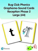 Bug Club Phonics Grapheme-Sound Cards Reception Phase 2 Large (A4)