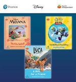 Pearson Bug Club Disney Year 1 Pack B, including decodable phonics readers for phase 5: Moana: The Kite Festival, Toy Story: Buzz's Trip to Planet Zurg, Luca: A Gift for a Friend