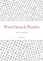 Word Search Puzzles, Adult Activity Book 