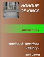 Honour of Kings Ancient and American History 1 Test Packet & Answer Key 