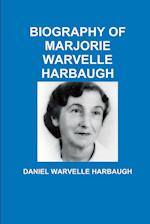 BIOGRAPHY OF MARJORIE WARVELLE HARBAUGH 