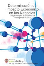 Cuantificación y Determinación del Impacto Económico en los Negocios, Originado por el Sistema de Transporte Publico