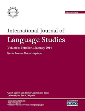 International Journal of Language Studies (IJLS) - volume 8(1)