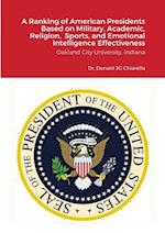 A Ranking of American Presidents Based on Military, Academic, Religion,  Sports, and Emotional Intelligence Effectiveness