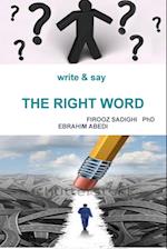 Write & Say the Right Word