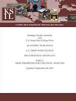U.S. Army War College Key Strategic Issues List - Part I