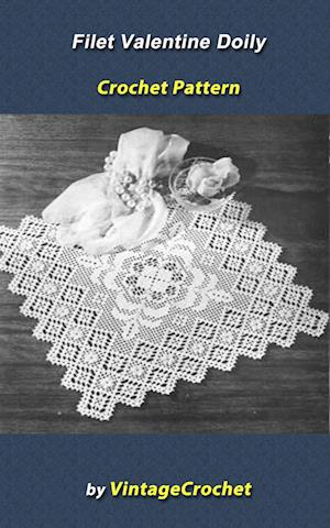 Filet Valentine Doily Vintage Crochet Pattern