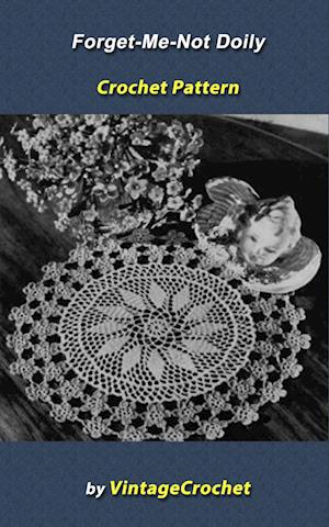 Forget-Me-Not Doily Vintage Crochet Pattern