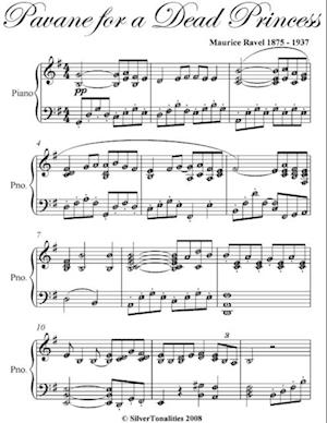 Pavane for a Dead Princess Easy Intermediate Piano Sheet Music