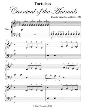 Tortoises Carnival of the Animals Beginner Piano Sheet Music