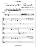 Tortoises Carnival of the Animals Beginner Piano Sheet Music