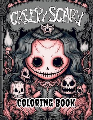 Creepy Scary Coloring Book