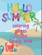 Summer fun--coloring pages 