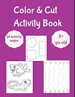 Color and Cut Activity Book