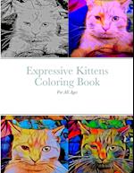 Expressive Kittens Coloring Book