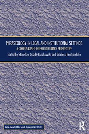 Phraseology in Legal and Institutional Settings