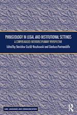 Phraseology in Legal and Institutional Settings