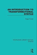 Introduction to Transformational Syntax