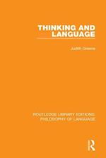 Thinking and Language