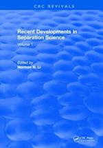 Recent Developments in Separation Science