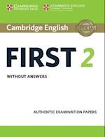 Cambridge English First 2 Student's Book without answers