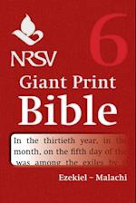NRSV Giant Print Bible: Volume 6, Ezekiel – Malachi