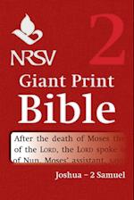 NRSV Giant Print Bible: Volume 2, Joshua – 2 Samuel