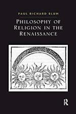 Philosophy of Religion in the Renaissance