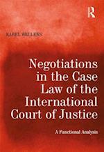 Negotiations in the Case Law of the International Court of Justice