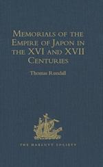 Memorials of the Empire of Japon in the XVI and XVII Centuries