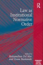 Law as Institutional Normative Order