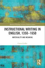 Instructional Writing in English, 1350-1650