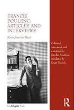 Francis Poulenc: Articles and Interviews