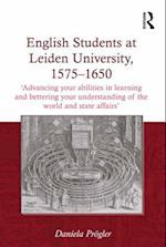 English Students at Leiden University, 1575-1650