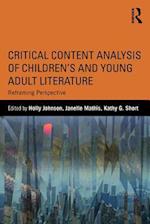 Critical Content Analysis of Children's and Young Adult Literature