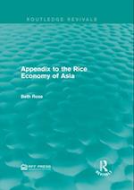 Appendix to the Rice Economy of Asia