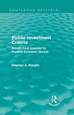 Public Investment Criteria (Routledge Revivals)